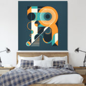 Abstrakte geometrische Formen Leinwanddruck (Insitu (Schlafzimmer))