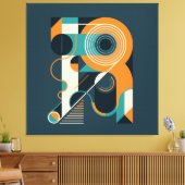 Abstrakte geometrische Formen Leinwanddruck (Insitu (Wohnzimmer))