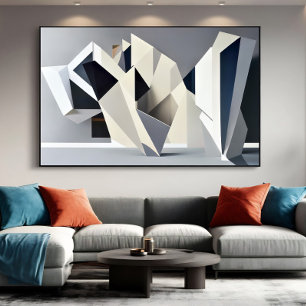 Abstrakte geometrische Formen Leinwanddruck