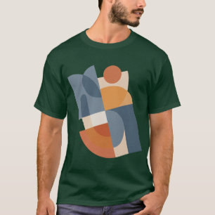 Abstrakte geometrische Formen Modern T-Shirt