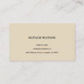 Abstrakte geometrische Formen moderne Visitenkarte (Rückseite)