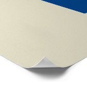 Abstrakte geometrische Formen moderner Kunst Poster (Ecke)