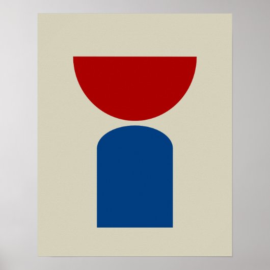 Abstrakte geometrische Formen moderner Kunst Poster (Vorne)