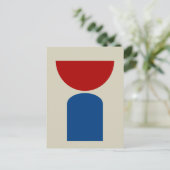 Abstrakte geometrische Formen moderner Kunst Postkarte (Stehend Vorderseite)