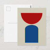 Abstrakte geometrische Formen moderner Kunst Postkarte (Vorne/Hinten)
