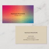 Abstrakte geometrische Formen modernes Visitenkarte (Vorne/Hinten)