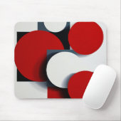 Abstrakte geometrische Formen Mousepad (Mit Mouse)