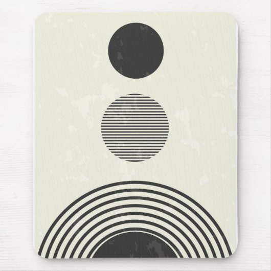 Abstrakte geometrische Formen Mousepad (Vorne)