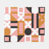 Abstrakte geometrische Formen nahtlos Fleecedecke (Vorderseite (Horizontal))