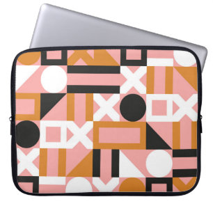 Abstrakte geometrische Formen nahtlos Laptopschutzhülle