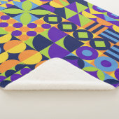 Abstrakte geometrische Formen nahtlos Sherpadecke (3/4)