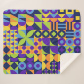 Abstrakte geometrische Formen nahtlos Sherpadecke (Vorderseite (Horizontal))