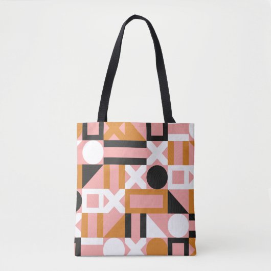 Abstrakte geometrische Formen nahtlos Tasche (Vorderseite)