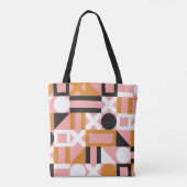 Abstrakte geometrische Formen nahtlos Tasche (Rückseite)