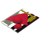 Abstrakte, geometrische Formen Notizblock (Linke Seite)