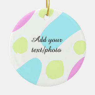 Abstrakte geometrische Formen Pastell Bildname Keramik Ornament