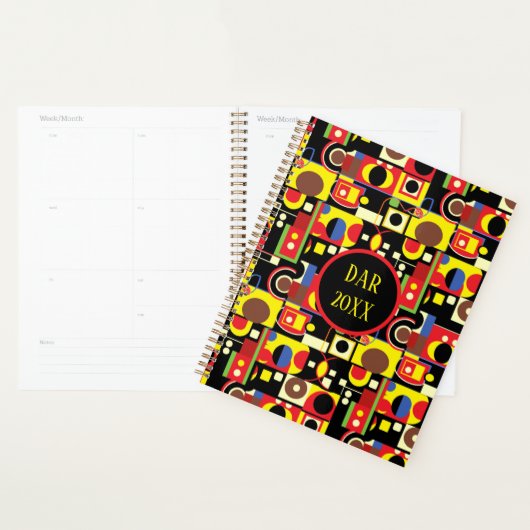 Abstrakte geometrische Formen Planer (Anzeige)