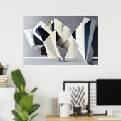 Abstrakte geometrische Formen Poster (Heimbüro)