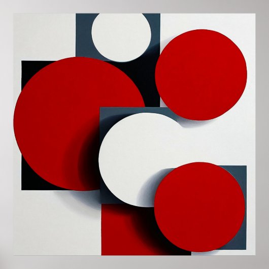 Abstrakte geometrische Formen Poster (Vorne)