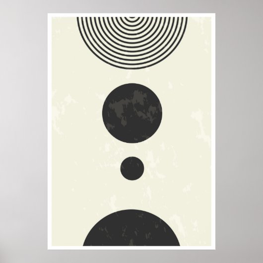 Abstrakte geometrische Formen Poster (Vorne)