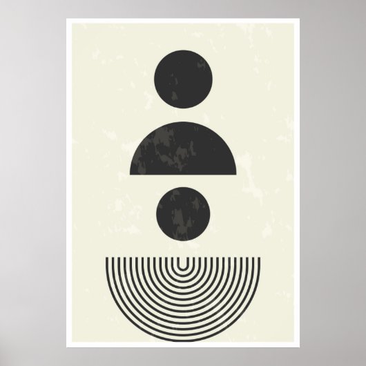 Abstrakte geometrische Formen Poster (Vorne)