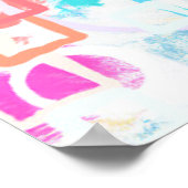 Abstrakte geometrische Formen Poster (Ecke)