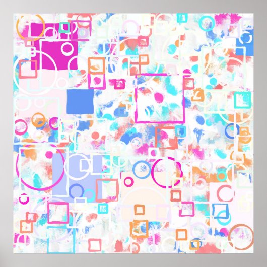 Abstrakte geometrische Formen Poster (Vorne)