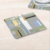 Abstrakte geometrische Formen Rechteckiger Pappuntersetzer (angewinkelt)