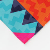 Abstrakte geometrische Formen. Retro farbige Illus Fleecedecke (Ecke)