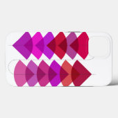 Abstrakte geometrische Formen rosa lila Case-Mate iPhone Hülle (Rückseite (Horizontal))