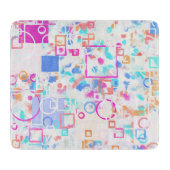 Abstrakte geometrische Formen Schneidebrett (Vorderseite)