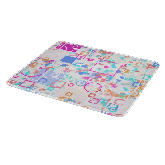 Abstrakte geometrische Formen Schneidebrett (Ecke)