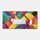Abstrakte geometrische Formen Schreibtischunterlage (Tastatur & Maus)