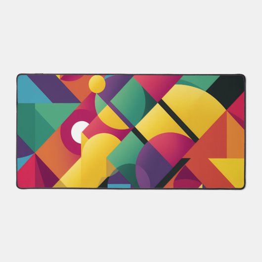 Abstrakte geometrische Formen Schreibtischunterlage (Vorderseite)