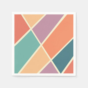 Abstrakte geometrische Formen Serviette