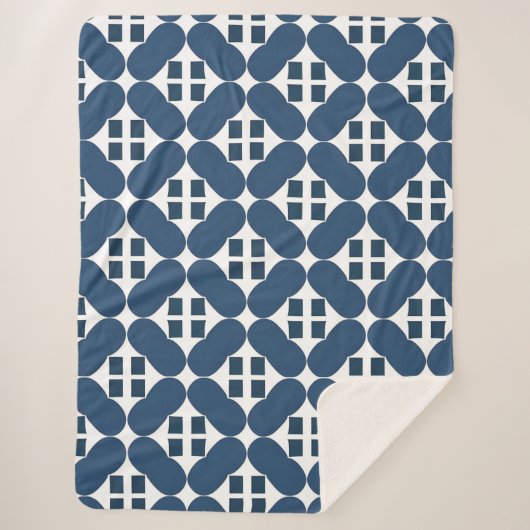 Abstrakte geometrische Formen Sherpadecke (Vorderseite)