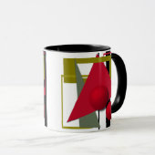 Abstrakte, geometrische Formen Tasse (VorderseiteRechts)