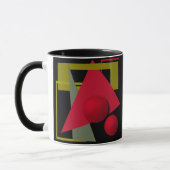 Abstrakte, geometrische Formen Tasse (Links)