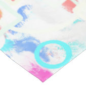 Abstrakte geometrische Formen Tischdecke (Schrägansicht)