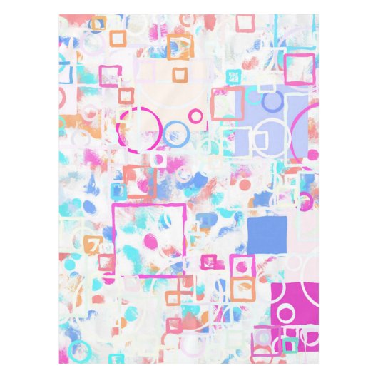 Abstrakte geometrische Formen Tischdecke (Vorderseite)