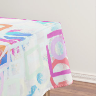 Abstrakte geometrische Formen Tischdecke