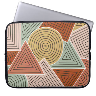 Abstrakte geometrische Formen und Linien Abbildung Laptopschutzhülle