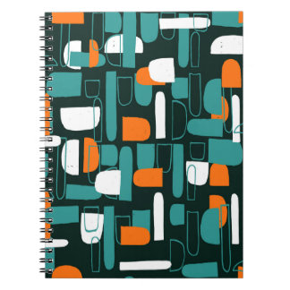 Abstrakte geometrische Formen, Vintager Stil. Notizblock