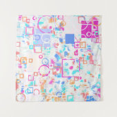 Abstrakte geometrische Formen Wandteppich (Vorderseite (Horizontal))