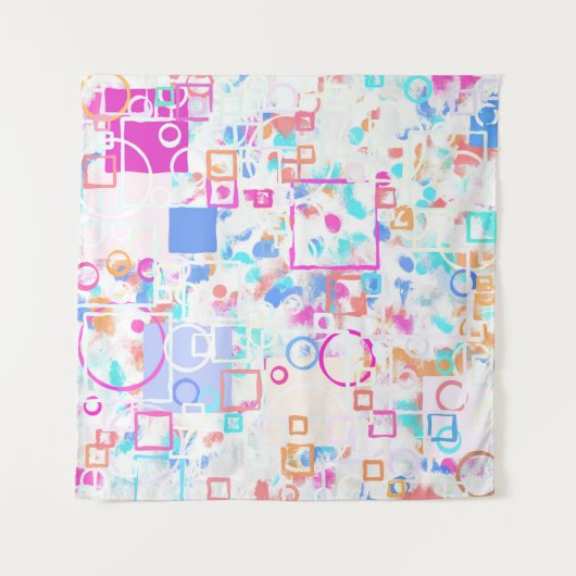 Abstrakte geometrische Formen Wandteppich (Vorderseite)