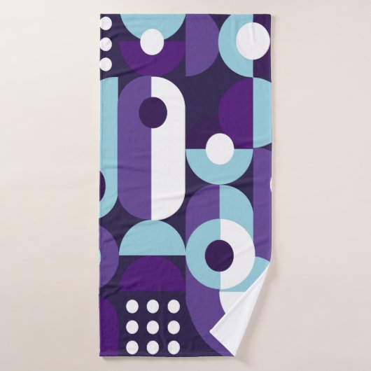 Abstrakte geometrische Formsabstraktion, Kunst, Ku Badehandtuch (Badehandtuch)
