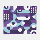 Abstrakte geometrische Formsabstraktion, Kunst, Ku Fleecedecke (Vorderseite (Horizontal))