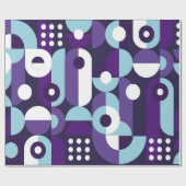 Abstrakte geometrische Formsabstraktion, Kunst, Ku Geschenkpapier (Flach)