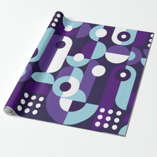 Abstrakte geometrische Formsabstraktion, Kunst, Ku Geschenkpapier (Ungerollt)
