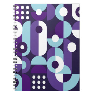 Abstrakte geometrische Formsabstraktion, Kunst, Ku Notizblock